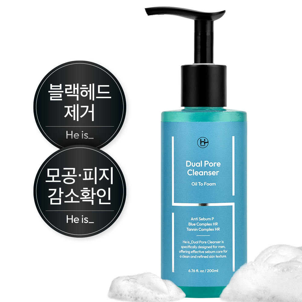 히이즈 듀얼포어 클렌저 남성 모공&블랙헤드 제거, 200ml, 1개