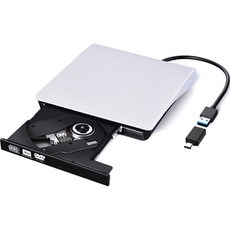 2024년 최고의상품  cd플레이어 베스트상품_림스테일 USB 3.0 CD / DVD RW 멀티 외장형 ODD + C타입 젠더 세트, LM-19(WH)