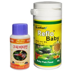 리플로 베이비 관상어 치어 먹이 구피 비타민