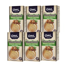 OWL 헤이즐넛 커피, 10개입, 6개, 20g