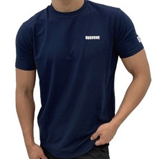 허그본 남성용 태극 데일리 머슬핏 스몰로고 반팔 티셔츠