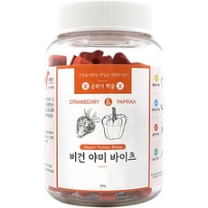 국개대표 비건 야미 바이츠 곱하기 짝꿍 200g, 1개, 딸기 + 파프리카