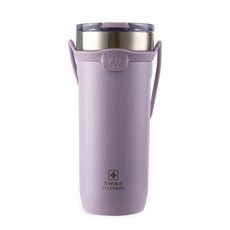 스위스밀리터리 보온 보냉 컵 보냉 스트랩 텀블러 OKK-TS710 라벤더 710ml