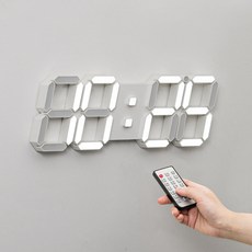 인기폭발  led시계 추천_홈플래닛 리모컨 빅 3D LED 벽시계