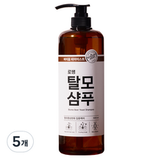 로쌩 맥주효모 마이크로바이옴 탈모 샴푸, 1L, 5개