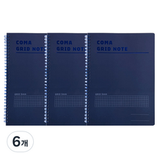 투코비 코마 스프링 그리드노트 B5, 6개,