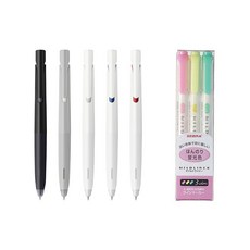 제브라 블렌 볼펜 0 5종 마일드라이너 마카펜 3색