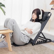 접이식 각도조절 그라운드 체어 좌식의자, 일반형(대) 블랙, 일반형(대) 블랙,
