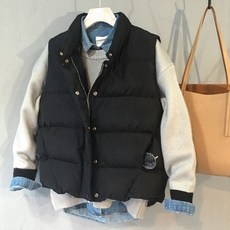 트레이드미 남녀공용 경량 데일리 패딩조끼