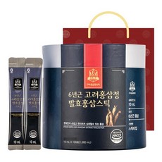 고려홍삼중앙회 6년근 고려홍삼정 발효 홍삼 스틱 쇼핑백 리뷰후기