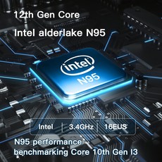SZBOX 12th 세대 인텔 Alderlake N95 Windows 11 미니 PC WiFi5 BT4.2 DDR4 16GB 500GB NVMe SSD 게임 컴퓨, 04 16GB 256GB_02 AU