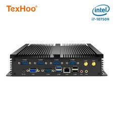 산업용PC 전광판 올인원 TexHoo 미니 PC 컴퓨터 인텔 코어 i710750H i510300H 윈도우 11 프로 10 리눅스 시스템 유닛 Minisforum 산업용 ITX RS, 10.Intel i73520M 6COM - 8G RAM