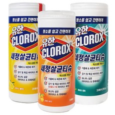 유한크로락스 세정살균티슈 3종 35매3개