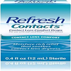 Allergan Refresh Soft Contacts Contact Lens Comfort Drops - 0.4 Fl Oz (12 Ml) (Pack of 5) null, 0.4 Fl Oz (Pack of 5), Unflavored