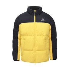 뉴발란스 뉴발란스 UNI 액티브 구스 다운 숏 패딩 점퍼 옐로 블랙 NBNPA41033-30