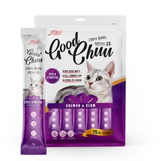 굿츄 고양이 착한간식 연어&a;조개관자 리뷰 후기