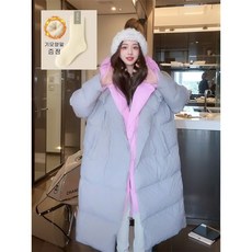 겨울 롱 패딩 실크코튼 패딩 롱 코트