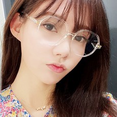 스타일른 투명안경테 다각형 블루라이트 차단 안경 리뷰후기