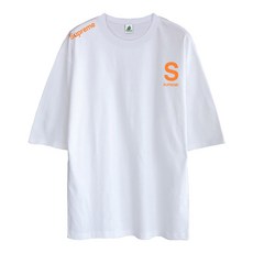 문컬렉션 슈프림 5부오버핏 숄더레터링 빅사이즈 루즈핏 리뷰후기