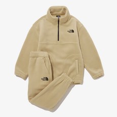 노스페이스 남자 여자 운동복 트레이닝복 K'S CAMPER FLEE(리)CE SET - LIGHT_BEIGE