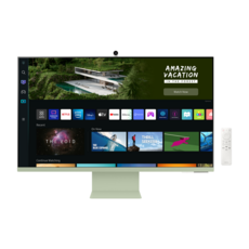삼성 스마트 모니터 M8 80cm S32BM80G 스프링 그린 UHD 4K 웹캠 마이크 내장, LS32BM80GUKXKR