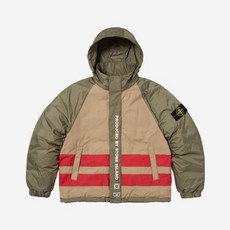슈프림x스톤 아일랜드 리버시블 다운 퍼퍼 자켓 올리브 - 23FW 슈프림x스톤아일랜드 다운복퍼자켓