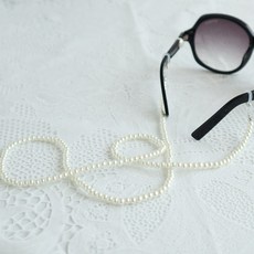 코지24 유리 진주 여자 돋보기 분실방지 패션 선글라스 비즈 악세사리 안경줄 안경걸이 스트랩