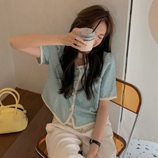 코코블랑 앤느 바인딩배색블라우스 리뷰후기