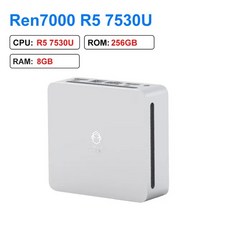 SFF ITX 케이스 2023 GenMachine 신형 미니 PC Ren7000 7530U AMD Ryzen5 CPU 20GHz 최대 45GHz Windows 1011 DDR4 6, 6.8GB 256GB - AU