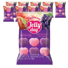 오리온 젤리데이 포도&복숭아