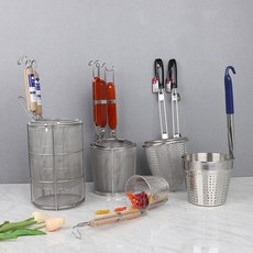 오메가키친 국수 면 건지기 4종 우동 파스타 스파게티 스텐 조리기 건지게 뜰채 O