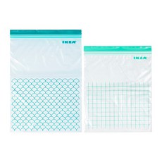 이케아 이스타드 지퍼백 30P 터쿼이즈 리뷰후기