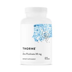Thorne Research 아연 피콜리네이트 - 성장과 면역 기능을 위한 흡수가 잘되는 보충제 180캡슐 리뷰후기