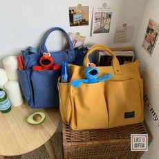 CNTCSM 연예인 에코백 브랜드 텔파 가방 일식이 두꺼운 캔버