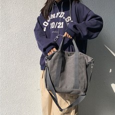 구매각 4컬러 무지 캔버스 크로스 에코백 리뷰 후기