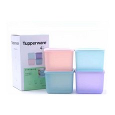 타파웨어 Tupperware 냉장고정리용기 1000ml 1L 주방 저장 상자 4 종 세트, 1개입, 1세트