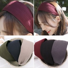 바보사랑 썸머 골지 머리띠 여자머리띠 넓은 여자 명품 와이드 면 헤어밴드링코 리뷰후기
