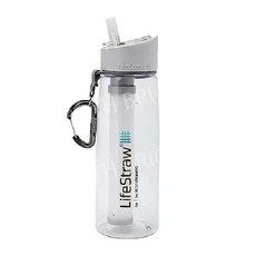 라이프 스트로우 고 시리즈 LifeStraw Go 워터 필터 보틀 하이킹 배낭여행 여행용 4컬러, Clear 22온스