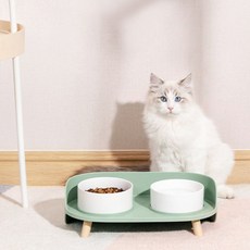리스펫 강아지 고양이 유레카 세라믹 식기 2구 리뷰후기