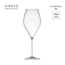 KIMURA GLASS 기무라 글라스 TSURU 24OZ BORDEAUX 위스키 글래스, 본품 1P+박스