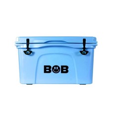 BOB THE COOLER CO 45.7L50쿼트 하드 쿨러 휴대용 로토몰드 여행용 쿨러 누출 방지 해변 캠핑 야외 파티 스포츠 등에 적합, 쿨 블루