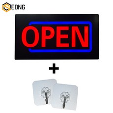 LED간판 영업중간판 오픈간판 아크릴간판 식당간판 미니간판 부동산간판 약국간판 전광판 ed보드 네온사인 에폭시 oen 사각 43x 리뷰후기