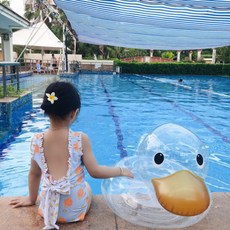 CHINA 해외oneone 투명 오리튜브 물놀이 일반형 보형기형 리뷰 후기