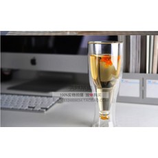 해방타운 맥주잔 얼음잔 맥주컵 더블 맥주 콜라 플립 컵 내열 유리 진공 더블 단열 컵 리뷰후기