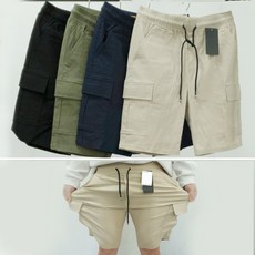 러쉬 베이직 5부 카고 반바지 편한 스판 고탄력 포켓 팬츠 리뷰후기