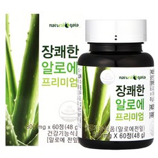 타이거아울렛 장쾌한 알로에정 60정1병 2개월분 알로에 아보레센스 먹는 알로에전잎 배변활동 원활 쾌변 숙변 리뷰후기