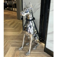 홈 거실 도베르만 강아지 장식품 인테리어 아트 공예 거실 카페 매장