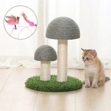고양이 버섯 스크래쳐 캣타워 장난감 리뷰후기