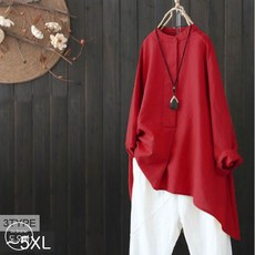 도오빠 여성 긴팔 티셔츠 오버핏 무지 긴팔티 빅사이즈 여자긴팔티_레빈즈 리뷰후기