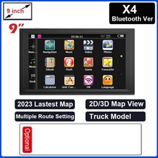 안드로이드올인원 화물차 내비게이션 XGODY 차량용 GPS 9 인치 블루투스 트럭 AVIN Navitel 유럽 미국 Sat Nav FM 터치 X4 X5, 9.9 inch X4 BT Ver